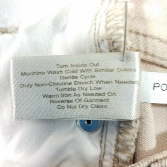 Boston Proper Pale Pink Gold Shimmer Animal Print Denim Jeans Womens 8 EUC - Picture 15 of 16